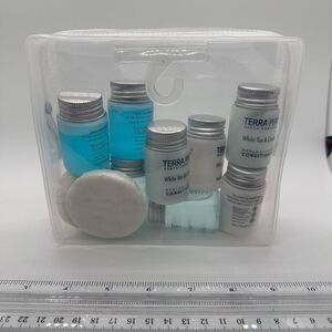 Terra Pure Earth Conscious White Tea & Coconut Toiletries Travel‎ Bag